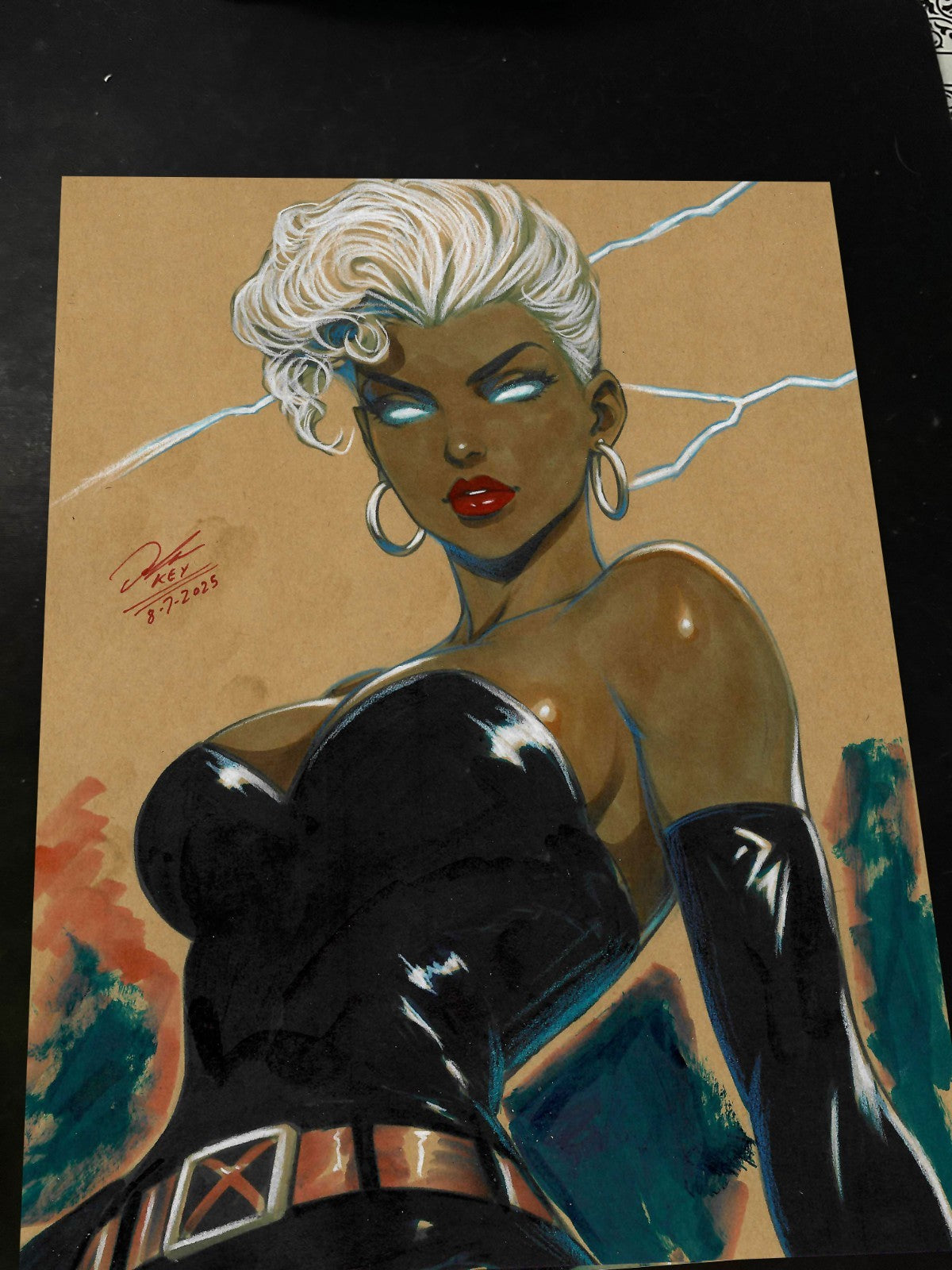 Storm X-Men Art Print Signed 8.5x11 | Art by Keyeske