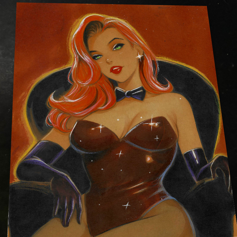 Jessica Rabbit Art Print Signed 8.5x11 | Art by Keyeske