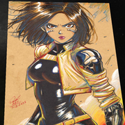 Battle Angel Alita Manga Art Print Signed 8.5x11 | Art by Keyeske