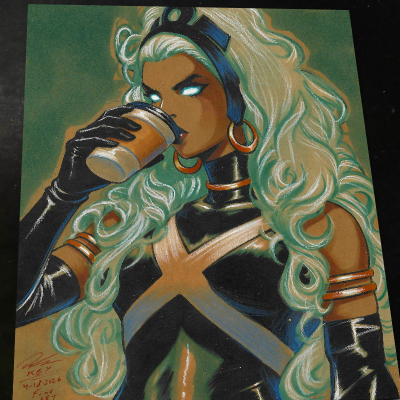 Storm X-Men Art Print Signed 8.5x11 | Art by Keyeske