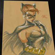 Catwoman - Marvel art print by Keyeske