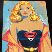 Supergirl DC Art Print Signed 8.5x11 | Art by Keyeske
