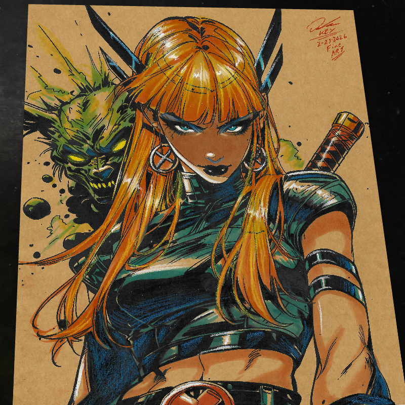 Magik X-Men Art Print Signed 8.5x11 | Art by Keyeske