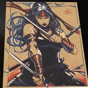 Elektra - Marvel art print by Keyeske