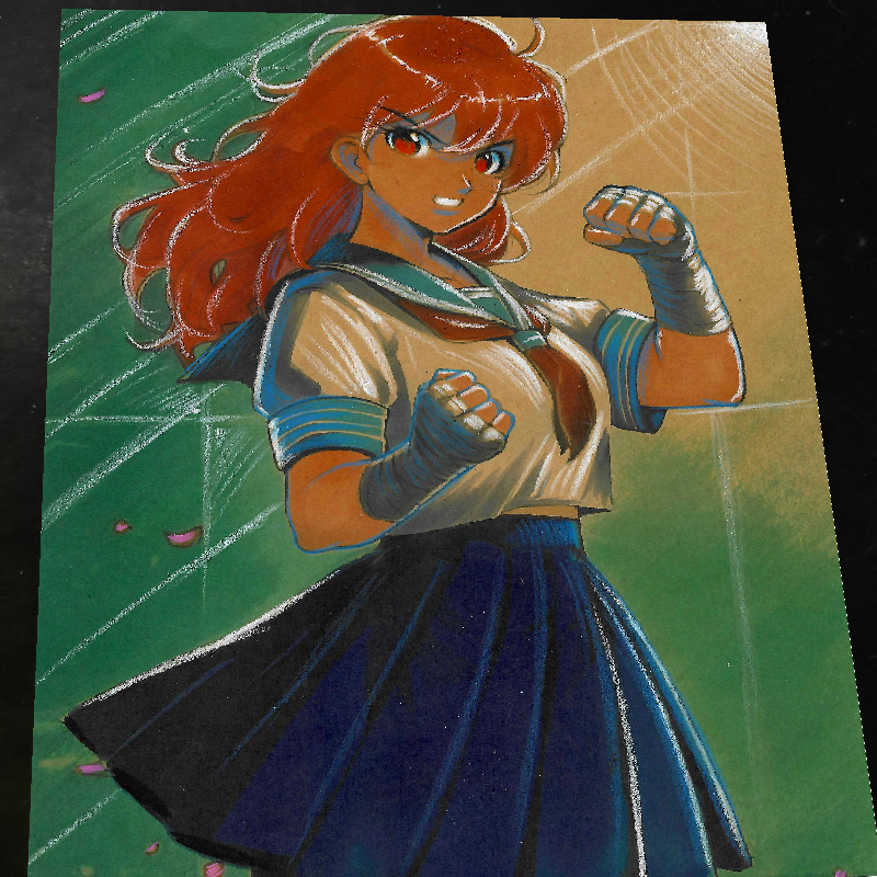 Ako Art Print Signed 8.5x11 | Art by Keyeske