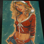 Supergirl DC Art Print Signed 8.5x11 | Art by Keyeske