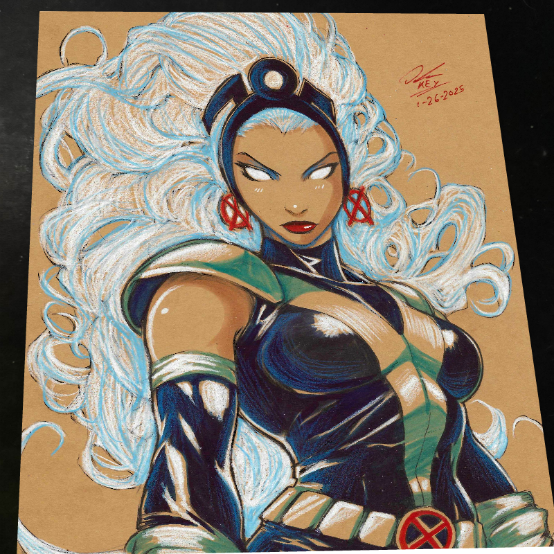 Storm X-Men Art Print Signed 8.5x11 | Art by Keyeske