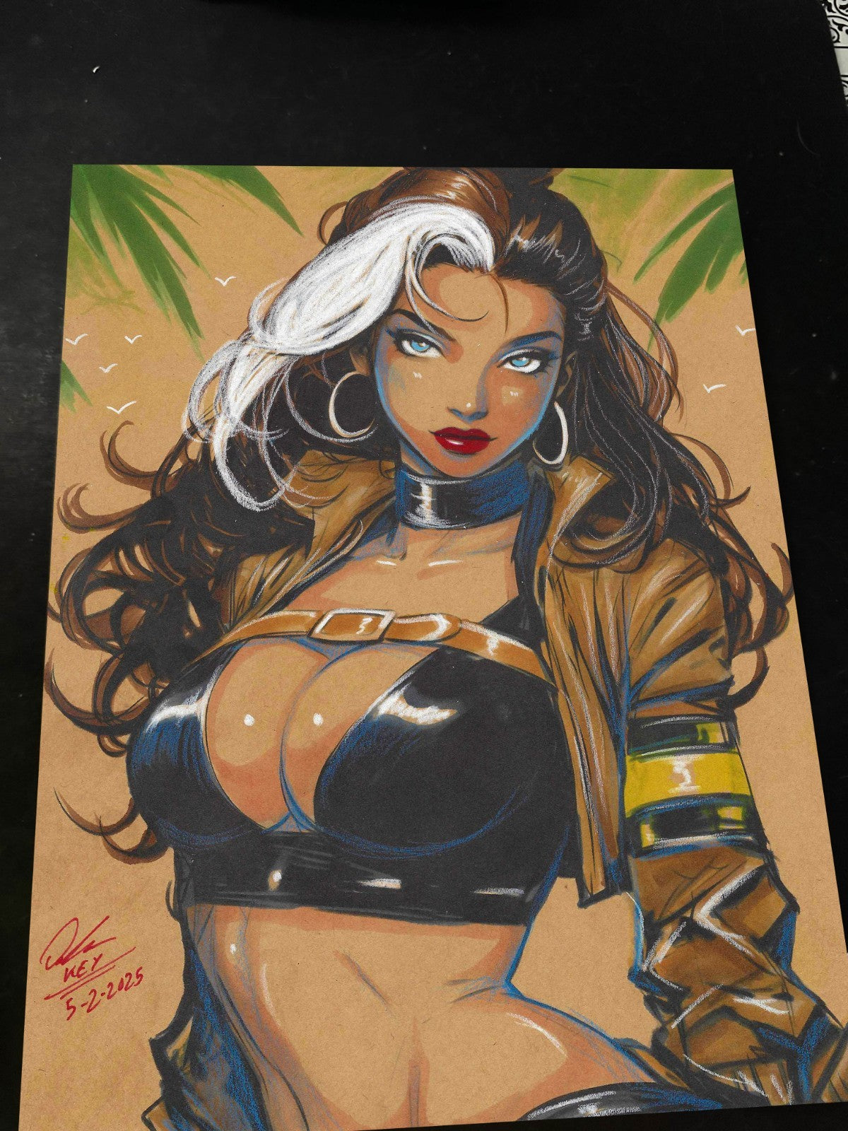 Rogue X-Men Art Print Signed 8.5x11 | Art by Keyeske