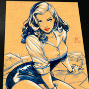 Lois Lane - Marvel art print by Keyeske