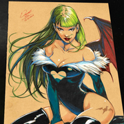 Mary Jane x Venom Art Print Signed 8.5x11 | Art by Keyeske