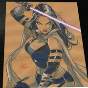 Psylocke - Marvel art print by Keyeske
