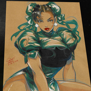 Chun Li Street Fighter - Marvel art print by Keyeske