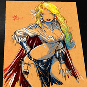 Jungle Girl Art Print Signed 8.5x11 | Art by Keyeske