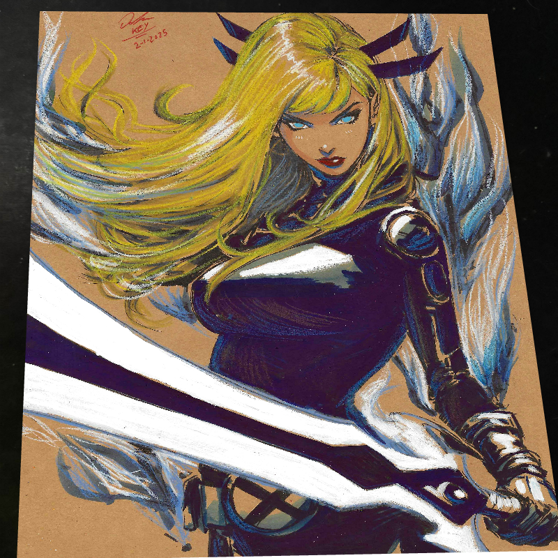 Magik X-Men Art Print Signed 8.5x11 | Art by Keyeske