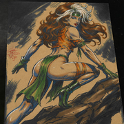 Rogue X-Men Art Print Signed 8.5x11 | Art by Keyeske