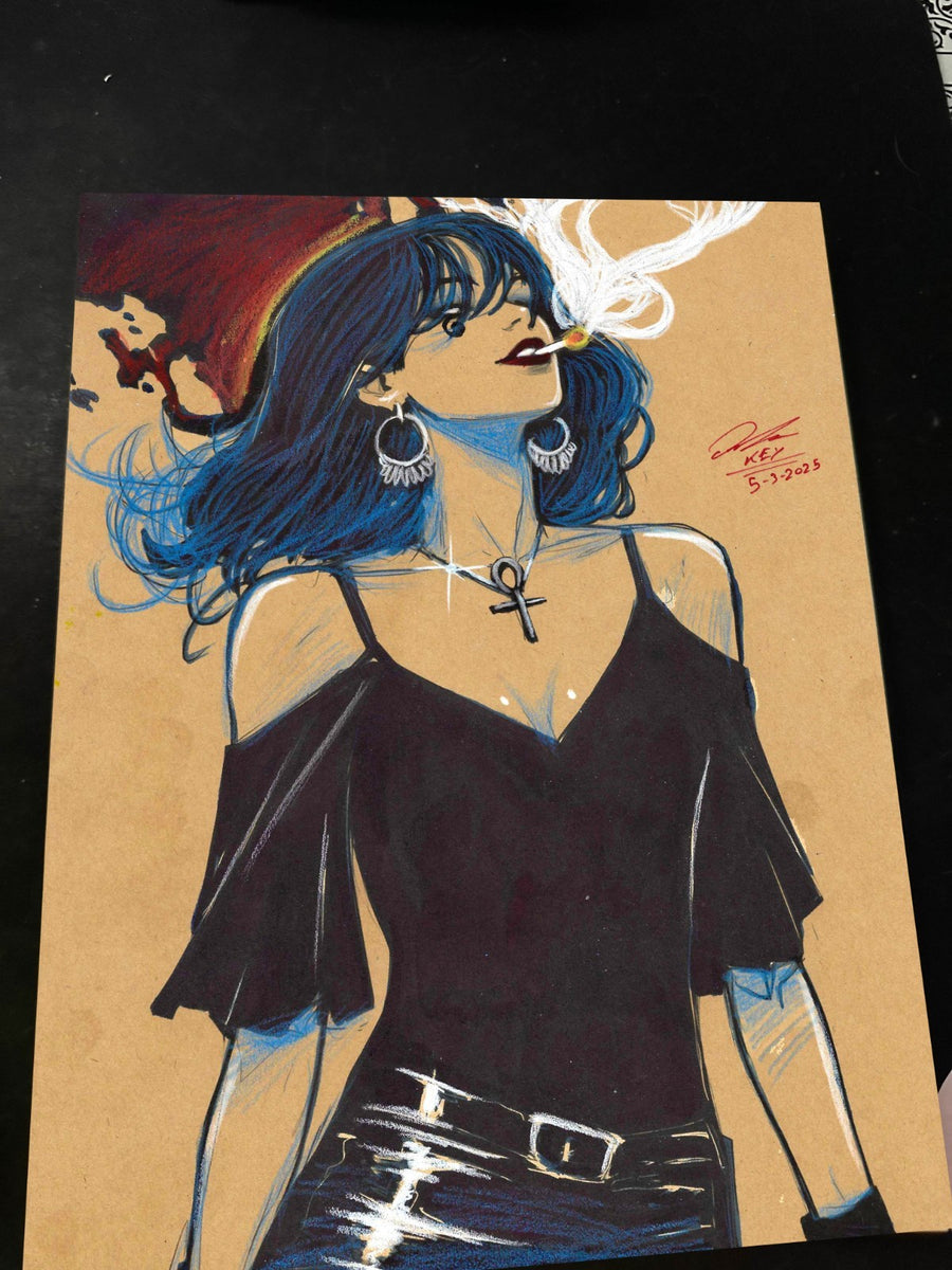 Death of the Endless Art Print Signed 8.5x11 | Art by Keyeske