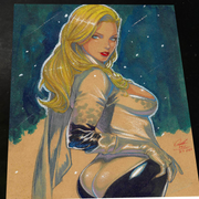 Emma Frost X-Men art print by Keyeske