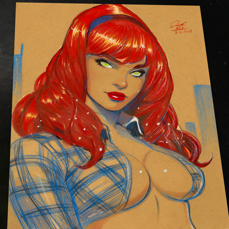 Mary Jane Watson - Marvel art print by Keyeske