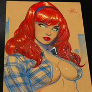 Mary Jane Watson - Marvel art print by Keyeske