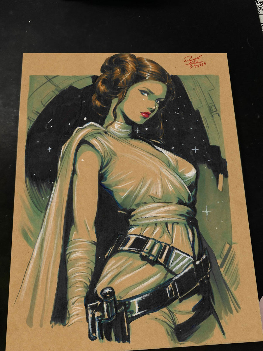 Princess Leia - Marvel art print by Keyeske