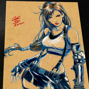 Tifa Lockhart Art Print 8.5x11 Art by Keyeske - Marvel art print by Keyeske