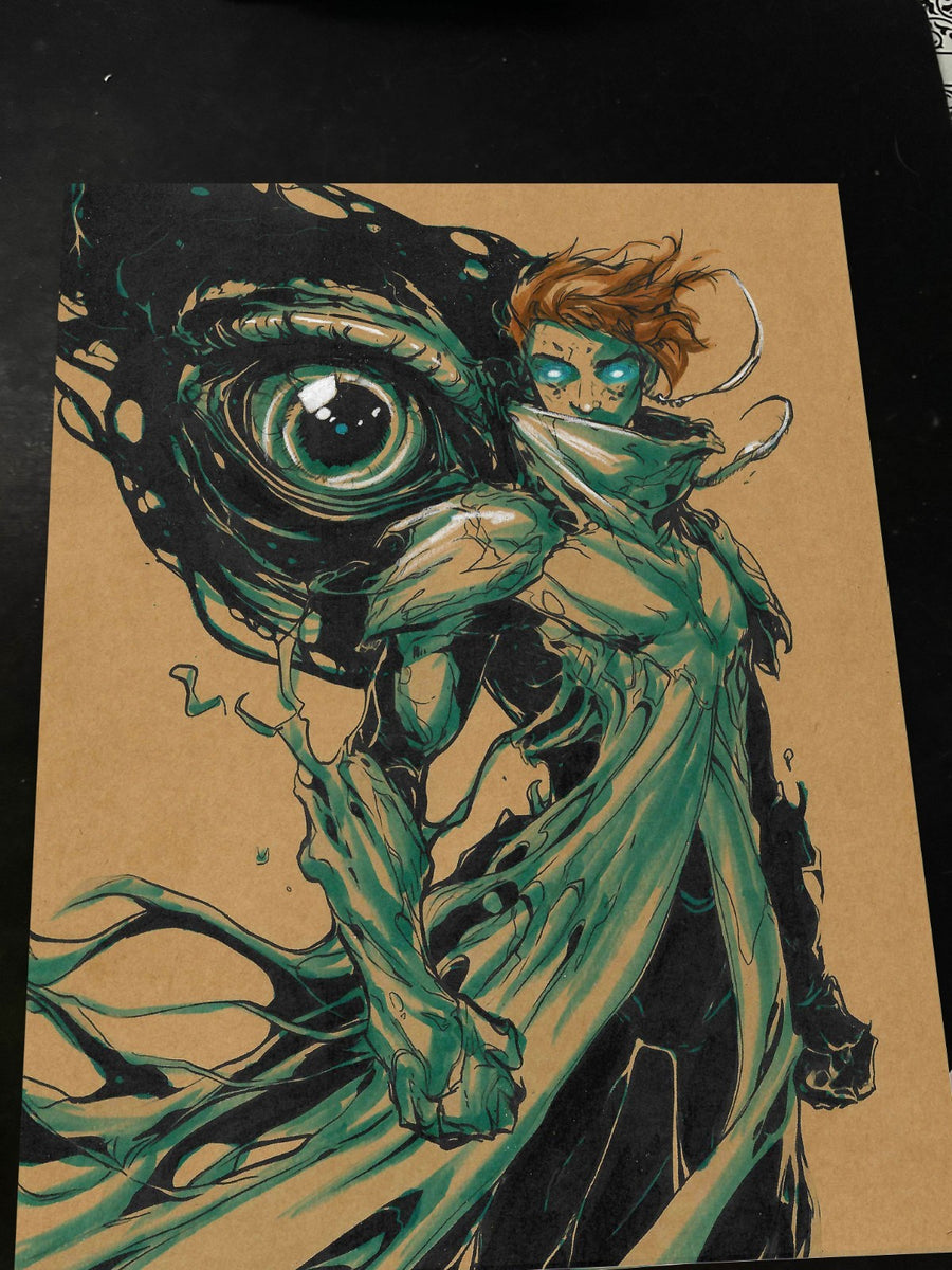 Veilgravey Original Art Print Signed 8.5x11 | Art by Keyeske