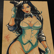 Zatanna Art Print Signed 8.5x11 | Art by Keyeske