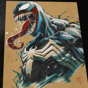 Venom Art Print Signed 8.5x11 | Art by Keyeske
