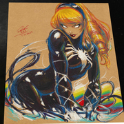 Gwen Stacy x Venom - Marvel art print by Keyeske