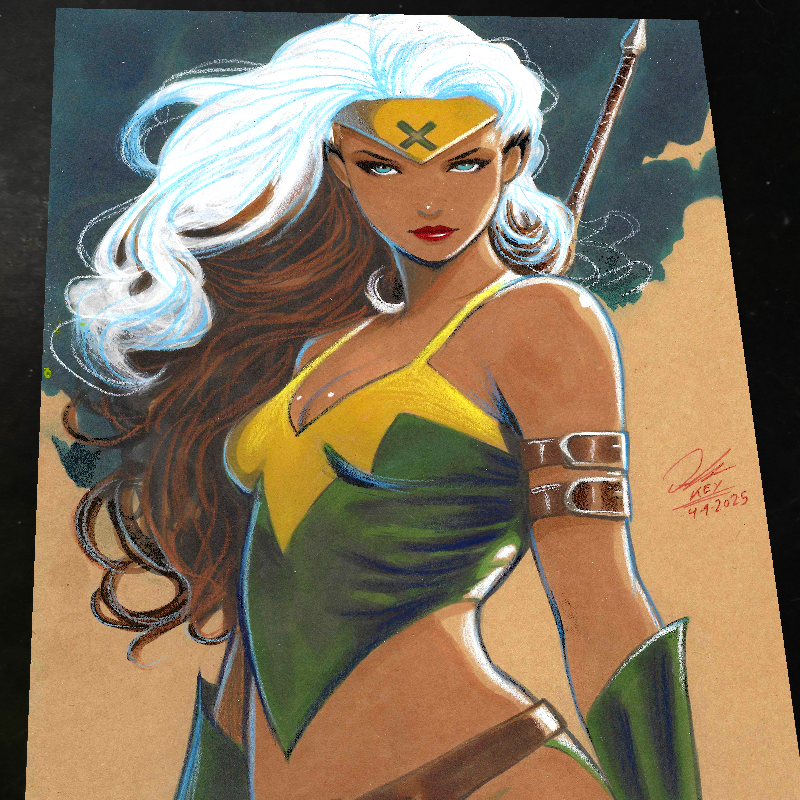Rogue X-Men Art Print Signed 8.5x11 | Art by Keyeske