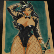 Zatanna Art Print Signed 8.5x11 | Art by Keyeske