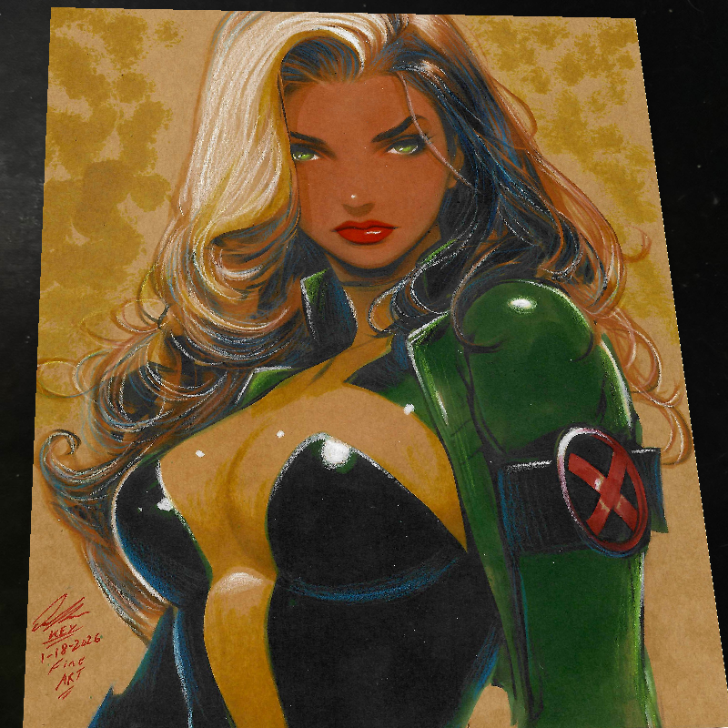 Rogue X-Men Art Print Signed 8.5x11 | Art by Keyeske