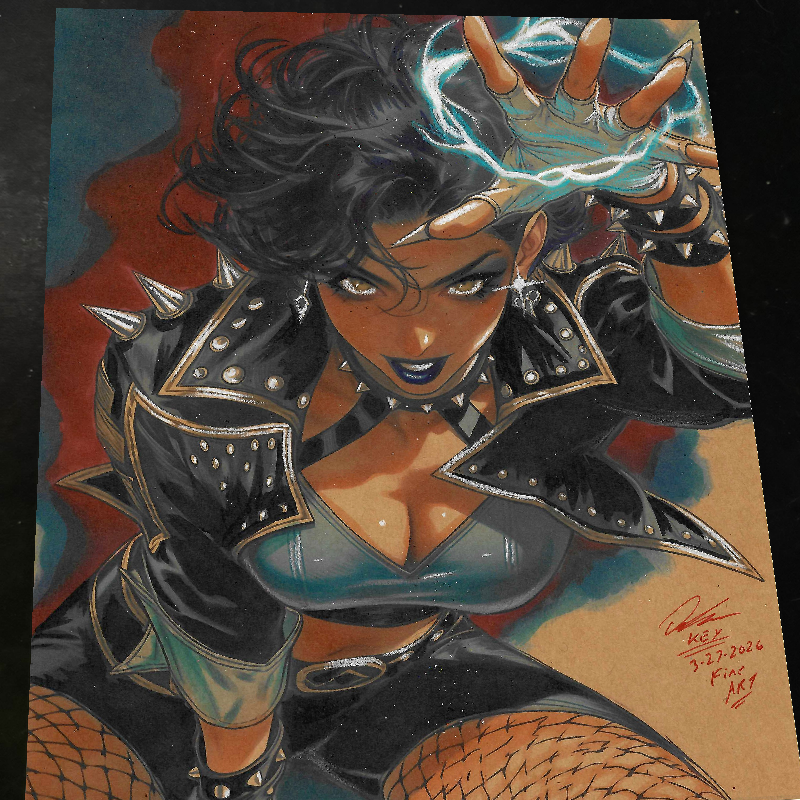 Zatanna Art Print Signed 8.5x11 | Art by Keyeske