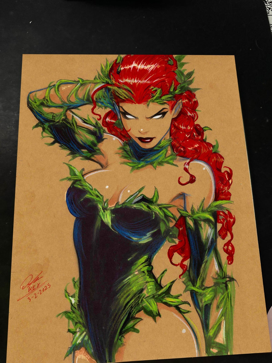 Poison Ivy Art Print Signed 8.5x11 | Art by Keyeske