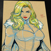 Emma Frost X-Men art print by Keyeske