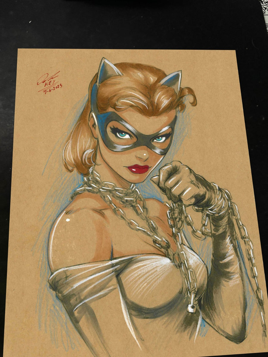 Batgirl Art Print Signed 8.5x11 | Art by Keyeske