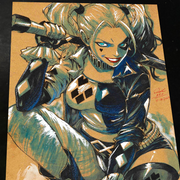 Harley Quinn Print - Marvel art print by Keyeske