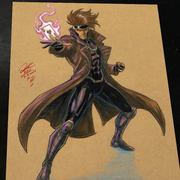 Gambit X-Men Art Print Signed 8.5x11 | Art by Keyeske