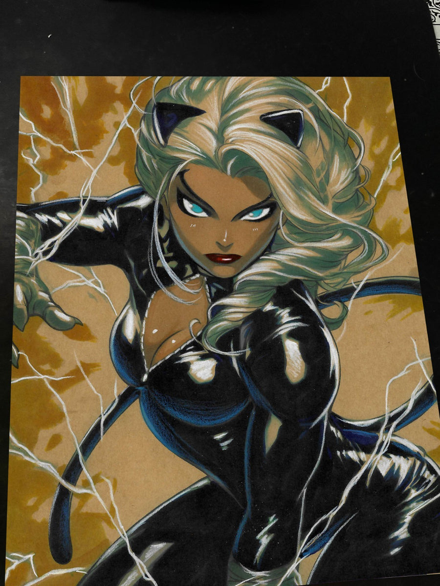 Black Cat - Marvel art print by Keyeske
