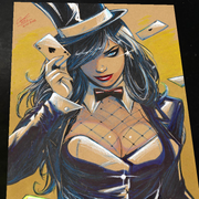 Zatanna Art Print Signed 8.5x11 | Art by Keyeske