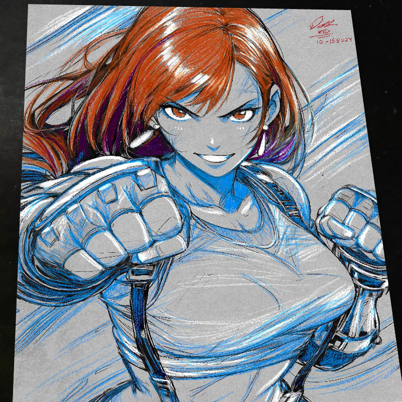 Tifa Lockhart Art Print 8.5x11 Art by Keyeske