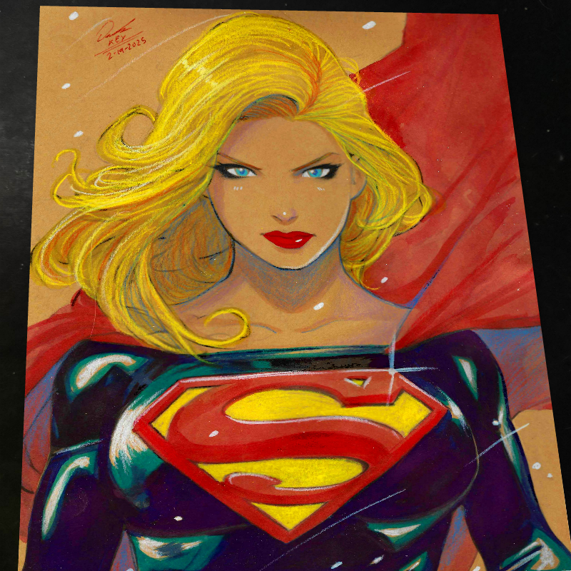Superwoman art print by Keyeske