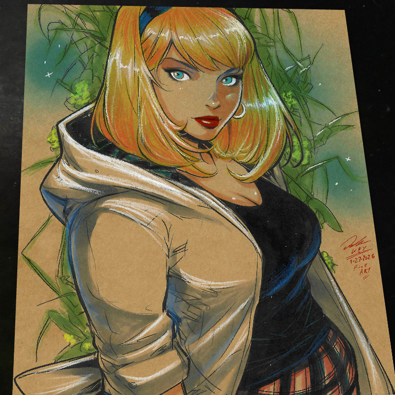 Gwen Stacy Art Print Signed 8.5x11 | Art by Keyeske