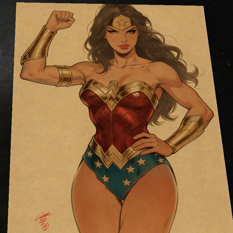 Wonder Woman art print by Keyeske