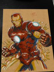 Iron Man - Marvel art print by Keyeske