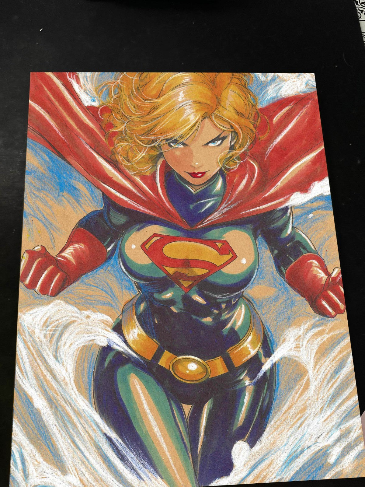 Superwoman Art Print Signed 8.5x11 | Art by Keyeske