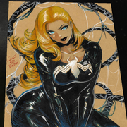 Gwen Stacy x Venom Art Print Signed 8.5x11 | Art by Keyeske