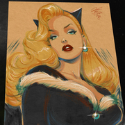 Catwoman - Marvel art print by Keyeske