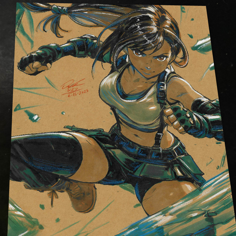 Tifa Lockhart Art Print 8.5x11 Art by Keyeske - Marvel art print by Keyeske