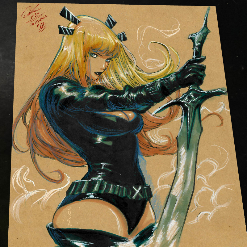 Magik X-Men Art Print Signed 8.5x11 | Art by Keyeske